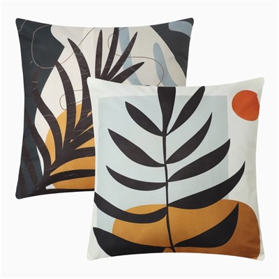 Набор декоративных наволочек Этель Morning 45×45 см - 2 шт., полиэстер, велюр