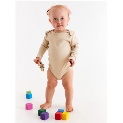 Набор боди SL HOME, рост 62-68 см, бежевый, оливковый