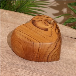 УЦЕНКА Салатник «Сердце», 20×20×9 см, тиковое дерево