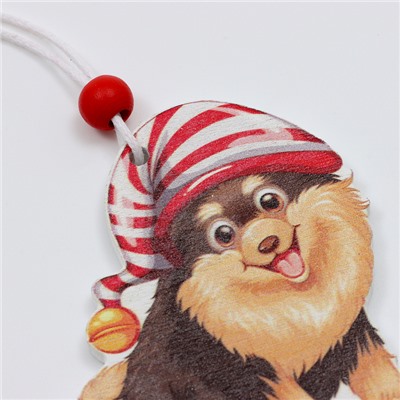 Елочные игрушки в деревянной подарочной упаковке, 12 шт., 13×13×2 см