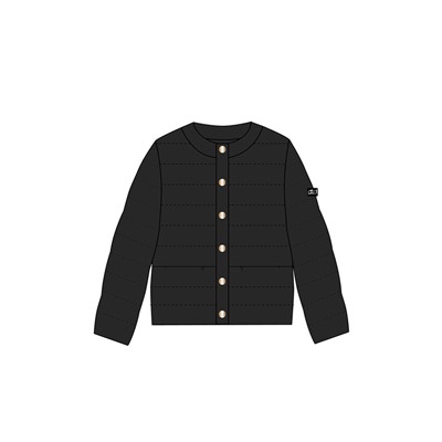 Куртка текстильная с полиуретановым покрытием для девочек (бомбер)