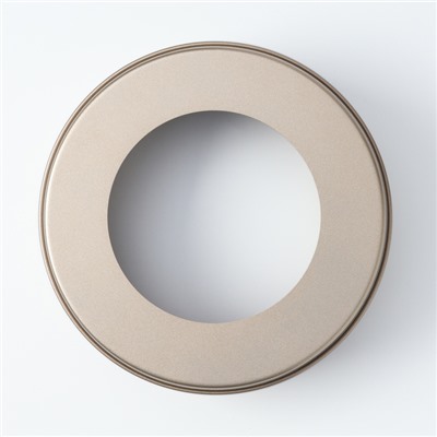 Форма для выпечки Доляна «Круг. Рэнди», 21.5×6.5 см, съёмное дно, антипригарное покрытие, цвет золотой