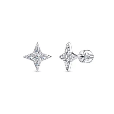Серьги из серебра куб.циркон., В10-1259