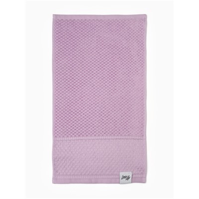 Полотенце махровое LoveLife «Ордос» 70×130 см, лавандовое, 100% хлопок, 430 г/м²