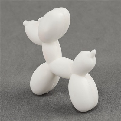 Алмазная мозаика на брелоке "Собачка" серебро