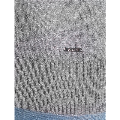 Джемпер свободный тонкой вязки из вискозы с люрексом