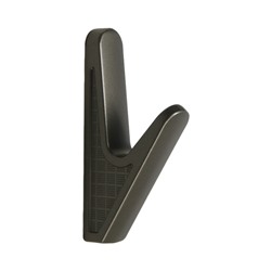 Крючок мебельный CAPPIO FAWN, однорожковый, цвет графит, 3 шт.