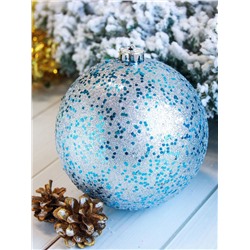 Ёлочный шар «Мега», d=15 см, гигант, серебристо-голубой