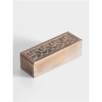 Шкатулка «Цветы», 20×7×6 см, МДФ