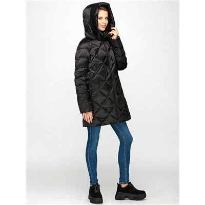 VM190121 черн Пуховик женский (40-48)