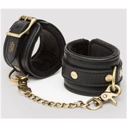 Черные наручники Bound to You Faux Leather Wrist Cuffs