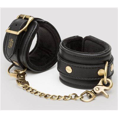 Черные наручники Bound to You Faux Leather Wrist Cuffs