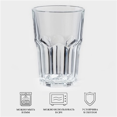 Стаканы Luminarc Tasting Time, 420 мл, набор 4 шт., стекло, прозрачные