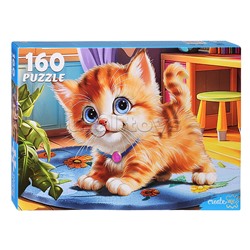 Пазлы 160 "Милый рыжий котёнок"