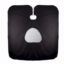 Пеньюар парикмахерский, с окном, чёрный