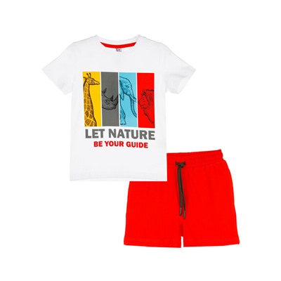 Комплект трикотажный для мальчиков: фуфайка (футболка), шорты