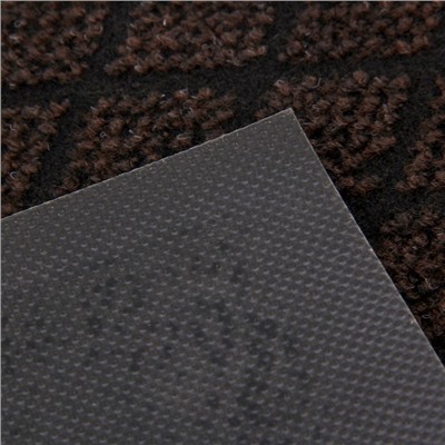 Коврик придверный влаговпитывающий «Галант», 40×60 см, коричневый