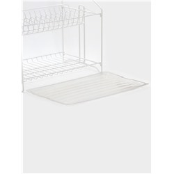 Сушилка для посуды универсальная, разборная, с поддоном, 39.5×24×29.5 см, белая