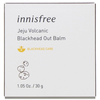 Innisfree, Jeju Volcanic, бальзам против черных точек на основе вулканической глины, 30 г (1,05 унции)