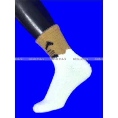 5 ПАР - Байвей термоноски женские ангора НОРКА ШЕРСТЬ "Мордочки" арт. 3561