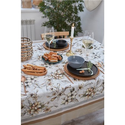 Скатерть «Этель» Floral mood, 110×147 см, 100 % хлопок, репс 210 г/м²