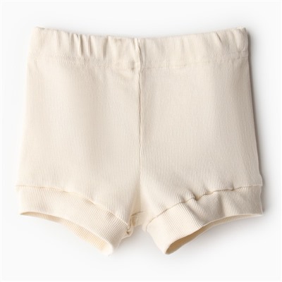 Комплект детский: футболка и шорты MINAKU, рост 62-68 см, молочный