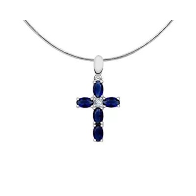 Подвеска из серебра куб.циркон., В13-0054с