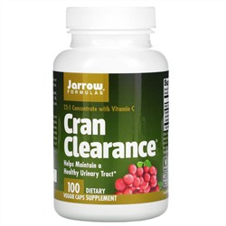 Jarrow Formulas, Cran Clearance, концентрат клюквы, 100 вегетарианских капсул