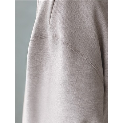 Свитшот из эластичного футера двухнитки с принтом