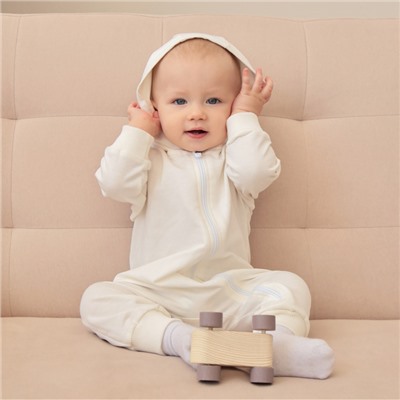 Комбинезон детский MINAKU, рост 86-92 см, экрю