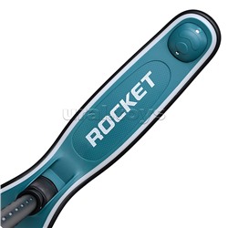 Самокат трёхколёсный ROCKET светящиеся колеса PU, дека, рулевая стойка, цвет бирюзовый