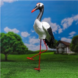 Садовая фигура из полистоуна «Журавль», 40×16×25 см