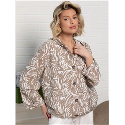 Пыльник Летний день (бело-коричневый) Б15152-8М