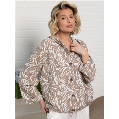 Пыльник Летний день (бело-коричневый) Б15152-8М