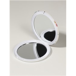 Зеркало складное «Единороги», d=7.3 см, с увеличением х2, белое