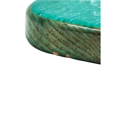 УЦЕНКА Доска разделочная авторская, с эпоксидной пищевой смолой,17×38×2.5 см, цельный кедр, рис. МИКС 7