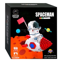 Конструктор "Космонавт на ракете" (1158 дет.) в коробке