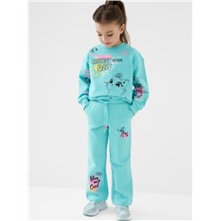 Комплект трикотажный для девочек: толстовка, брюки