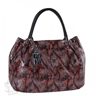 Сумка женская кожаная 8057-8-173 black orange Polina&Eiterou/30