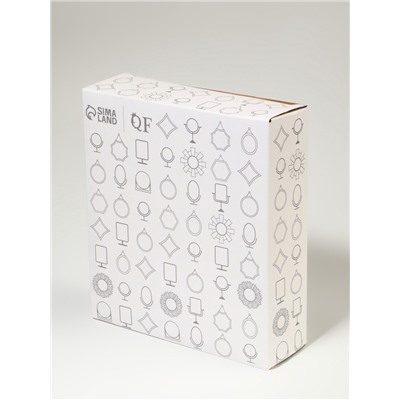 Зеркало настольное, с увеличением х2, двустороннее, 16×23 см, (10.5×14.5 см), серебристое