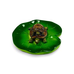 Садовая фигура из полистоуна «Черепашки», 10×11×6 см, плавающая