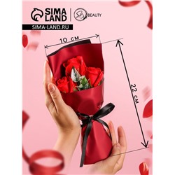 Букет мыльных роз, красные