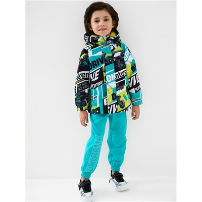 Куртка текстильная с полиуретановым покрытием для мальчиков (ветровка)