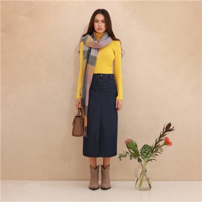 Юбка миди женская MINAKU:Jeans Collection, синяя, размер 44