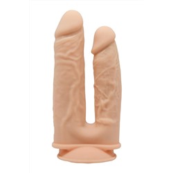 Телесный анально-вагинальный фаллоимитатор Double Penetrator - 19,5 см.