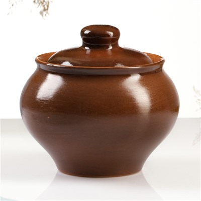 Горшок для запекания Псковский гончар «Былина», 500 мл, 12×13 см, коричневый