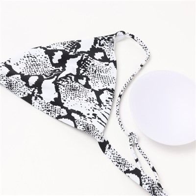 Купальник раздельный женский MINAKU, со змеиным принтом, размер 42