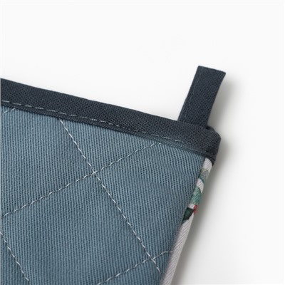 Варежка-прихватка «Этель» Snow fun, 20×28 см, саржа, 100% хлопок, ватин 250 г/м²