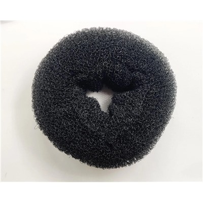 Бублик для волос Черный (12 см)