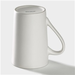 Кружка Доляна «Зонт на двоих», 380 мл, фарфор, белая